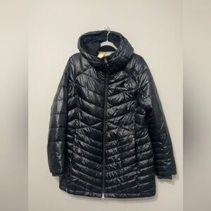 Women's Joy Peak Hooded Mid Insulated Jacket Size XL Black Omniheat - lined hood